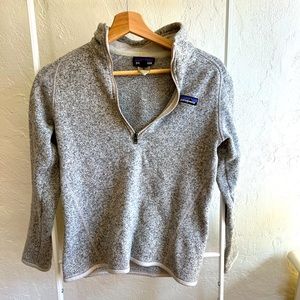 Patagonia grey zip-up sweater size S